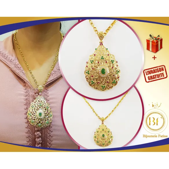 Chaîne pendentif de Luxe en or 18 carats